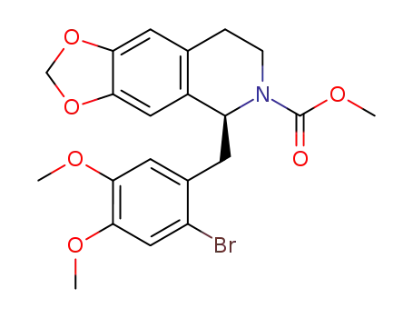 (S)-methyl 5-(2-bromo-4,5-dimethoxybenzyl)-7,8-dihydro-[1,3]dioxolo[4,5-g]isoquinoline-6(5H)-carboxylate