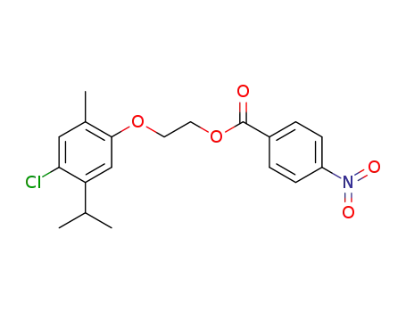 1-(4-chloro-5-isopropyl-2-methyl-phenoxy)-2-(4-nitro-benzoyloxy)-ethane