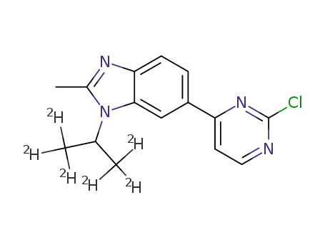 6-(2-chloropyrimidin-4-yl)-2-methyl-1-(propyl-2-yl-1,1,1,3,3,3-d6)-1H-benzo[d]imidazole