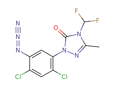 2-(5-azido-2,4-dichlorobenzene)-4-(difluoromethyl)-2,4-dihydro-5-methyl-3H-1,2,4-triazol-3-one