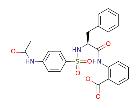 methyl 2-(2-(4-acetamidophenylsulfonamido)-3-phenylpropanamido)benzoate