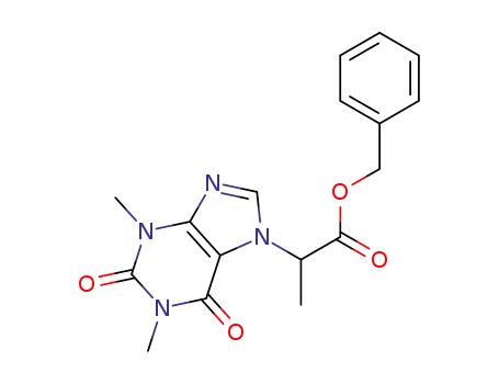 benzyl 2-(1,3-dimethyl-2,6-dioxo-1,2,3,6-tetrahydro-7H-purin-7-yl)propanoate