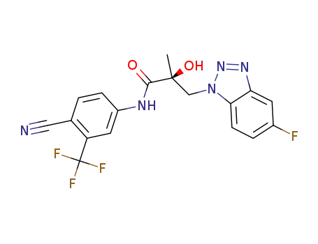 (S)-N-(4-cyano-3-(trifluoromethyl)phenyl)-2-hydroxy-2-methyl-3-(5-fluoro-1H-benzo[d][1,2,3]triazol-1-yl)propanamide