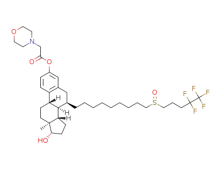 (7R,8R,9S,13S,14S,17S)-17-hydroxy-13-methyl-7-(9-((4,4,5,5,5-pentafluoropentyl)sulfinyl)nonyl)-7,8,9,11,12,13,14,15,16,17-decahydro-6H-cyclopenta[a]phenanthren-3-yl 2-morpholinoacetate