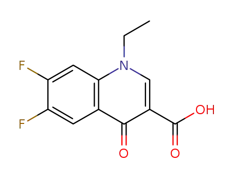 Molecular Structure of 70032-25-6 (Dihydro-6,7-difluoro-1-ethyl-4-oxo-3-synoline carbonoic acid)