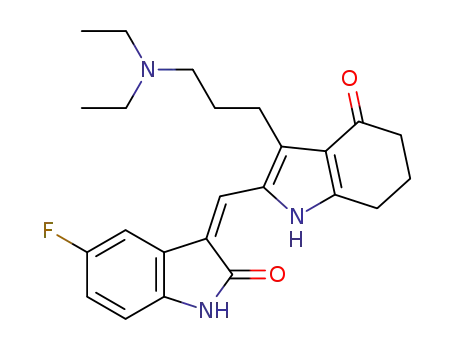 (Z)-3-({3-[3-(diethylamino)propyl]-4-oxo-4,5,6,7-tetrahydro-1H-indol-2-yl}methylene)-5-fluoroindolin-2-one