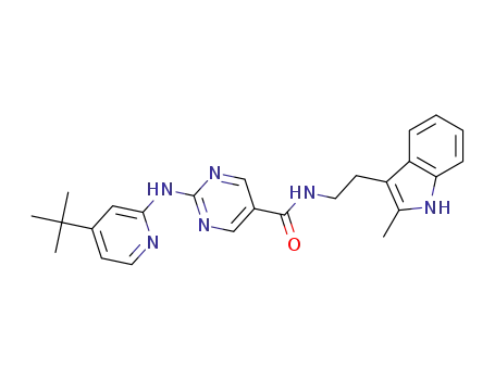 2-((4-(tert-butyl)pyridin-2-yl)amino)-N-(2-(2-methyl-1H-indol-3-yl)ethyl)pyrimidine-5-carboxamide