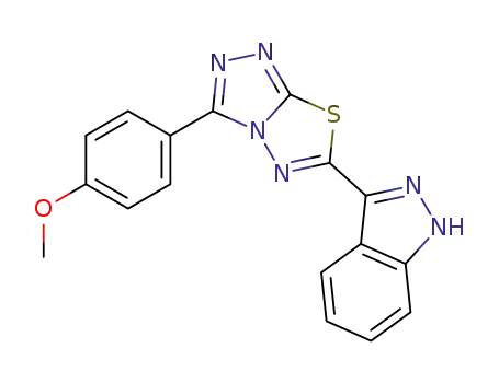 3-[3-(4-methoxyphenyl)-[1,2,4]triazolo[3,4-b][1,3,4]thiadiazol-6-yl]-1H-indazole