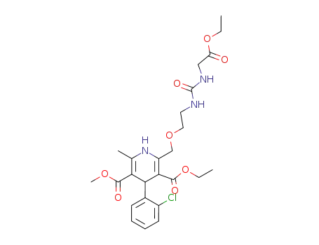 1-<2-<<4-(2-chlorophenyl)-3-(ethoxycarbonyl)-5-(methoxycarbonyl)-6-methyl-1,4-dihydropyrid-2-yl>methoxy>ethyl>-3-<(ethoxycarbonyl)methyl>urea