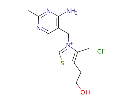 Molecular Structure of 59-43-8 (Thiamine chloride)