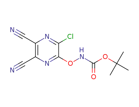 tert-butyl ((3-chloro-5,6-dicyanopyrazin-2-yl)oxy)carbamate