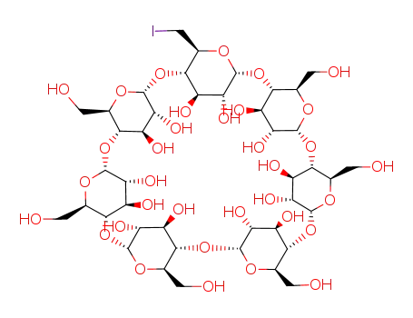 Molecular Structure of 29390-66-7 (Mono-6-Iodo-6-deoxy-beta-Cyclodextrin)