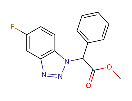 methyl 2-(5-fluoro-1H-benzo[d][1,2,3]triazol-1-yl)-2-phenylacetate