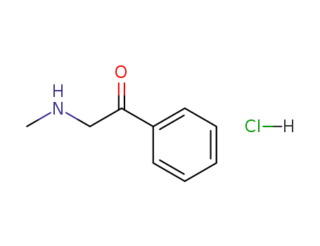 Molecular Structure of 23826-47-3 (2-METHYLAMINO-1-PHENYL-ETHANONE HYDROCHLORIDE)