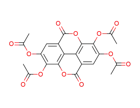 Molecular Structure of 4274-26-4 ((1)Benzopyrano(5,4,3-cde)(1)benzopyrano(5,4,3-cde)(1)benzopyran-5,10-dione, 2,3,7,8-tetrakis(acetyloxy)-)