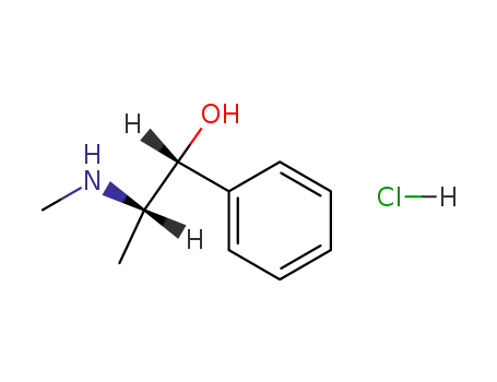 Molecular Structure of 50-98-6 (Ephedrine hydrochloride)