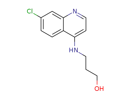 Molecular Structure of 60548-22-3 (1-Propanol, 3-[(7-chloro-4-quinolinyl)amino]-)