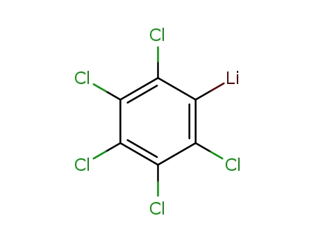 Molecular Structure of 6782-80-5 (Lithium, (pentachlorophenyl)-)