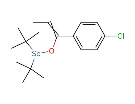 (t-C4H9)2SbOC(C6H4-4-Cl)CHCH3