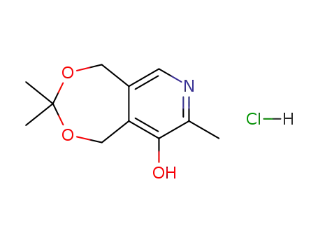 chlorhydrate d'hydroxy-8 trimethyl-2,2,7 pyrido-<4,5-e>dioxa 1,3-cycloheptane