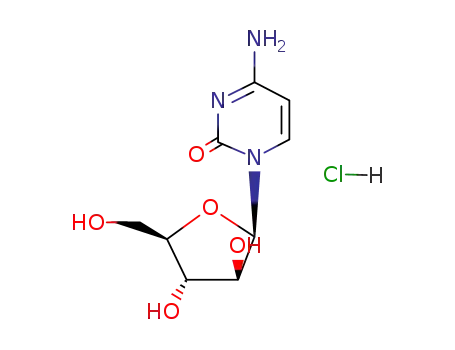 Molecular Structure of 69-74-9 (1-beta-D-Arabinofuranosylcytosine hydrochloride)