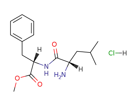 Molecular Structure of 6461-07-0 (L-Phenylalanine, L-leucyl-, methyl ester, monohydrochloride)