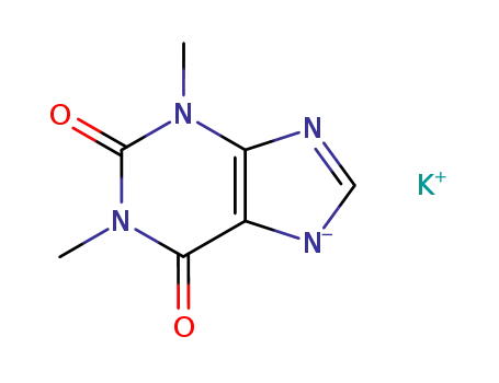 3,7-디히드로-1,3-디메틸-1H-퓨린-2,6-디온, 칼륨염