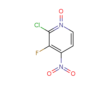 Molecular Structure of 101664-56-6 (2-CHLORO-3-FLUORO-4-NITROPYRIDINE N-OXIDE)
