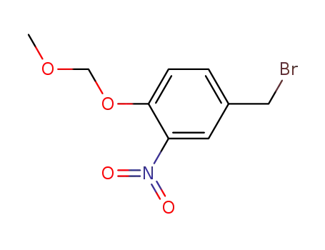Benzene, 4-(bromomethyl)-1-(methoxymethoxy)-2-nitro-