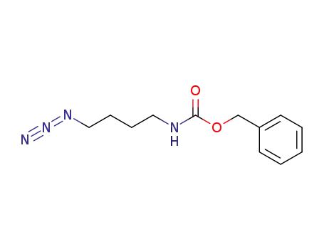 Molecular Structure of 123348-73-2 (Carbamic acid, (4-azidobutyl)-, phenylmethyl ester)