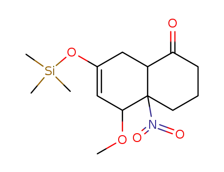 5-Methoxy-4a-nitro-7-trimethylsilanyloxy-3,4,4a,5,8,8a-hexahydro-2H-naphthalen-1-one