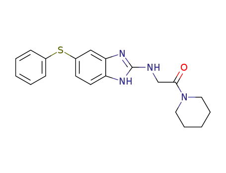 2-(5-Phenylsulfanyl-1H-benzoimidazol-2-ylamino)-1-piperidin-1-yl-ethanone