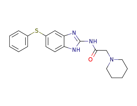 N-(5-Phenylsulfanyl-1H-benzoimidazol-2-yl)-2-piperidin-1-yl-acetamide