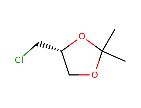 Molecular Structure of 57044-24-3 ((R)-(+)-4-CHLOROMETHYL-2,2-DIMETHYL-1,3-DIOXOLANE)