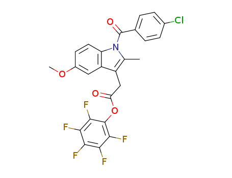 1H-Indole-3-acetic acid, 1-(4-chlorobenzoyl)-5-methoxy-2-methyl-,  pentafluorophenyl ester