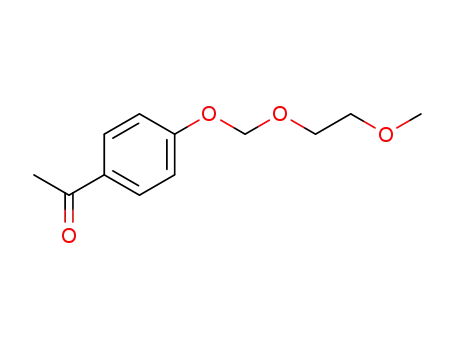 Molecular Structure of 84775-31-5 (Ethanone, 1-[4-[(2-methoxyethoxy)methoxy]phenyl]-)