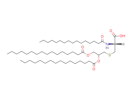Hexadecanoic acid,1,1'-[1-[[[(2R)-2-carboxy-2-[(1-oxohexadecyl)amino]ethyl]thio]methyl]-1,2-ethanediyl]ester