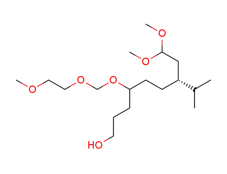 Molecular Structure of 113590-03-7 (1-Nonanol,
9,9-dimethoxy-4-[(2-methoxyethoxy)methoxy]-7-(1-methylethyl)-)