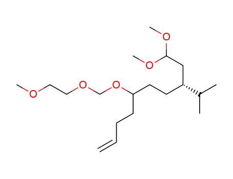Molecular Structure of 113589-93-8 (2,5,7,14-Tetraoxapentadecane,
8-(3-butenyl)-13-methoxy-11-(1-methylethyl)-)