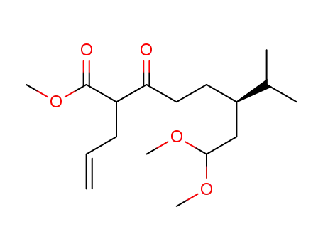 (R)-2-Allyl-6-(2,2-dimethoxy-ethyl)-7-methyl-3-oxo-octanoic acid methyl ester