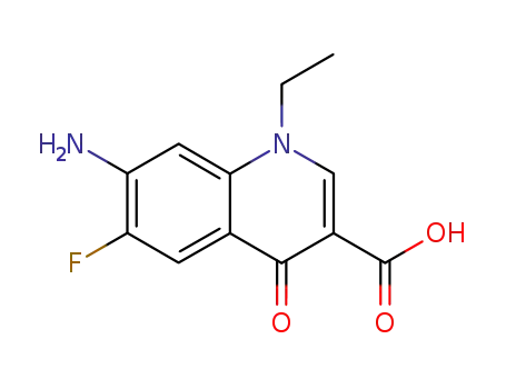 6-fluoro-7-amino-1-ethyl-1,4-dihydro-4-oxo-3-quinolinecarboxylic acid