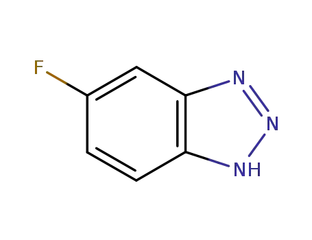Molecular Structure of 18225-90-6 (5-FLUORO-1H-BENZOTRIAZOLE)