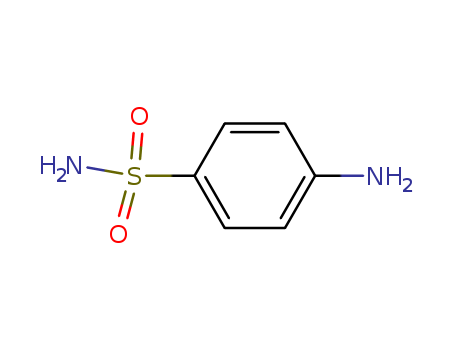  Click for larger view .Molecular Structure of 63-74-1 (Sulfanilamide)
