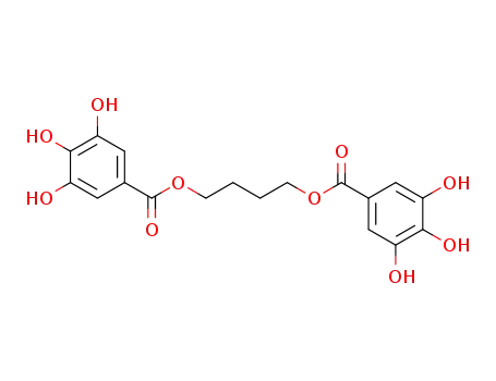 Molecular Structure of 91120-92-2 (Benzoic acid, 3,4,5-trihydroxy-, 1,4-butanediyl ester)