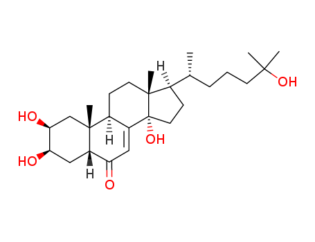(2beta,3beta,5beta,14xi,17xi)-2,3,14,25-tetrahydroxycholest-7-en-6-one