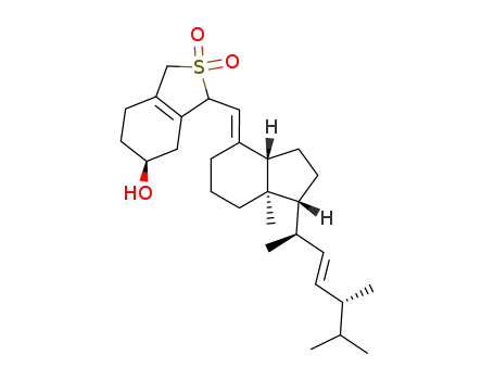 (S)-3-[(1R,3aS,7aR)-7a-Methyl-1-((E)-(1R,4R)-1,4,5-trimethyl-hex-2-enyl)-octahydro-inden-(4E)-ylidenemethyl]-2,2-dioxo-2,3,4,5,6,7-hexahydro-1H-2λ6-benzo[c]thiophen-5-ol