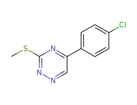 5-(p-Chlorophenyl)-3-methylthio-1,2,4-triazine