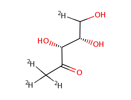 L-1-Deoxy<1,1,1-(2)H3,(RS)-5-(2)H1>xylulose