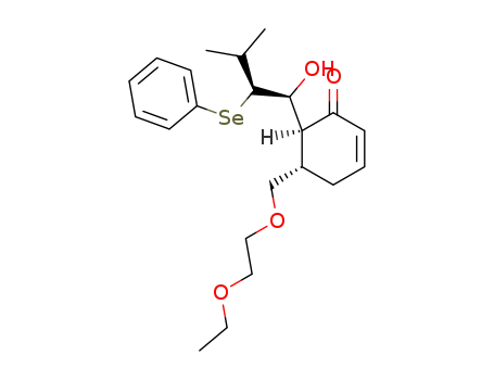 (5S,6S)-5-(2-Ethoxy-ethoxymethyl)-6-((1S,2S)-1-hydroxy-3-methyl-2-phenylselanyl-butyl)-cyclohex-2-enone