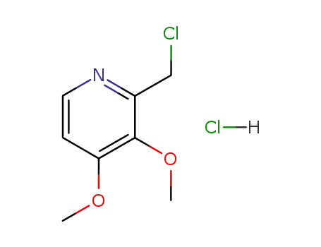 Molecular Structure of 72830-09-2 (2-Chloromethyl-3,4-dimethoxypyridinium chloride)